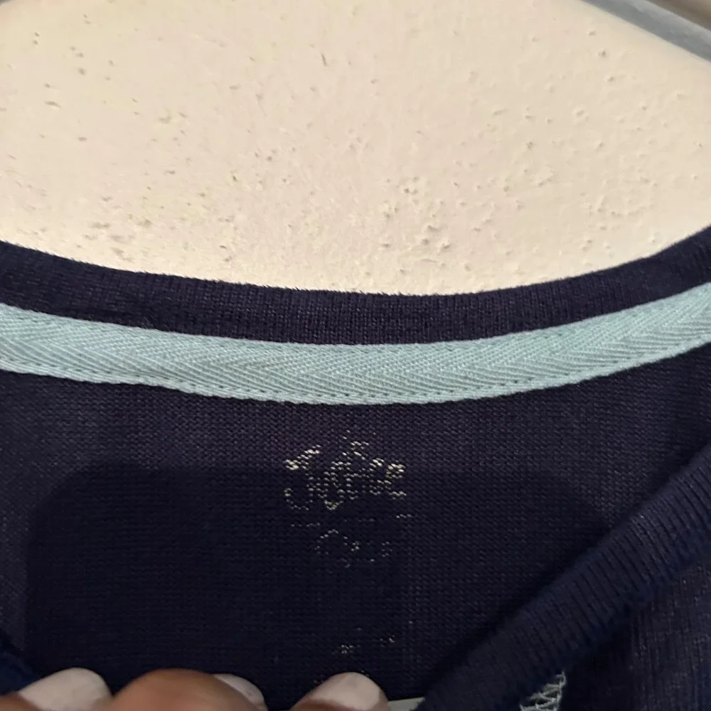 Justice Girls Navy Graphic Long Sleeve Top I Need‎ a Day Between